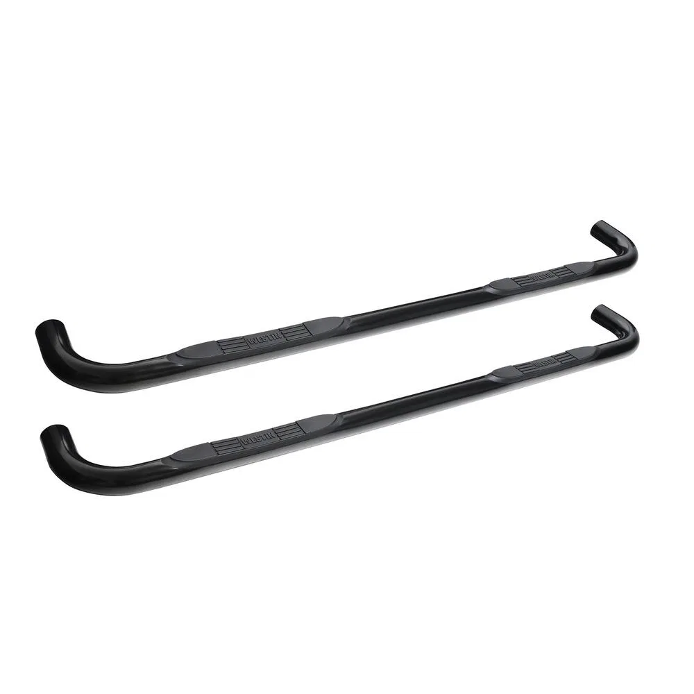 23-4135 – WESTIN Nerf Bar, With Step Pads 3 Inch Round Bent Powder Coated Black Mild Steel Without End Caps Body/ Fra...